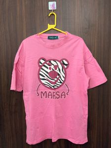 Pink Graphic Print T-Shirt