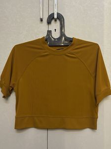 Mustard Yellow Cropped Top