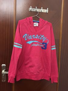 Pink Varsity Hoodie