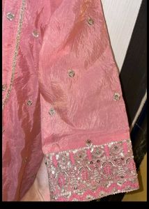 Elegant Pink Embroidered Kurta Set