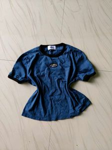 Blue Crew Neck T-Shirt