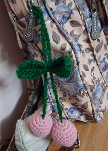 tulip keychain with Cherry Charm