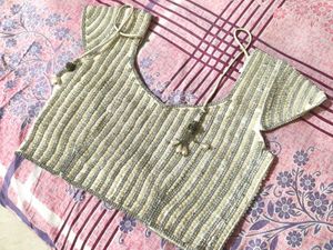 Embellished Striped Blouse