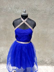 Royal Blue Tulle Party Dress