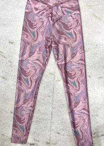 Marbled Print gym tights