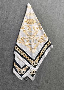 Mango Elegant Chain Print Silk Scarf