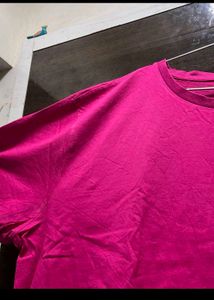 Vibrant Pink Graphic T-Shirt