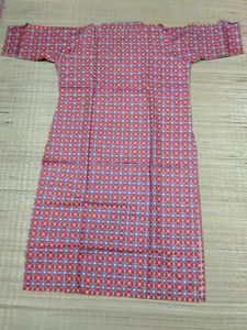 Red Colour Cambridge Cotton Kurti