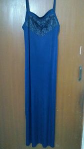 Blue satin nighty