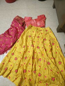 Yellow Lehenga Choli Set