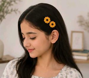 Handmade Crochet Flower Hair Pins