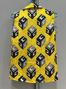 Yellow Geometric Top
