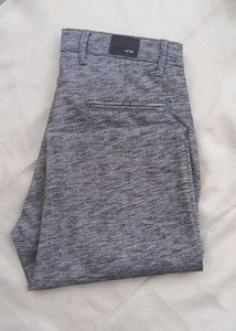 Men's Grey Marled Casual Pants , Memns trousers