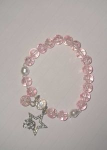 ethereal coquette bracelet rosa(single)🌸🌸✨️✨️
