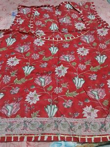 Red Floral Print suit