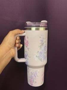 Floral Insulated Tumbler with Handle (>1 Litre)