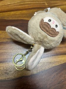 Cute Bunny Plush Keychain