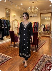 Branded Kajri Elegant Black Kurti new wdt tag