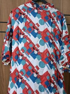 Vibrant Geometric Print Kurta