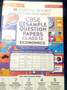 CBSE Class 12 Economics Sample Papers