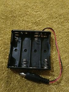 AAA 4 Cell Battery Holder Hard Plastic Case