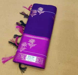 Malai Silk Allover Boota Saree