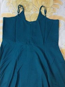 Teal Spaghetti Strap Dress