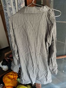 Chic Striped Wrap Dress