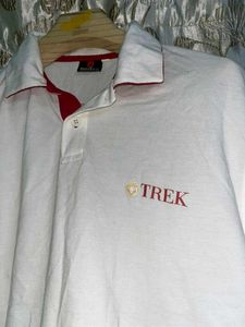 White TREK Polo Shirt