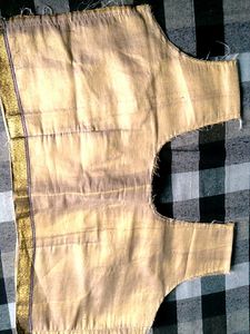 Golden Ethnic Blouse unfinished