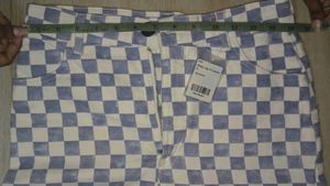 Checkerboard Wide Leg Pants