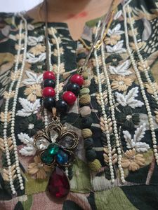 Vintage Flower Pendant Necklace