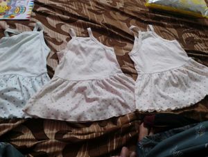 3 Combo frocks of baby girl and two skirts