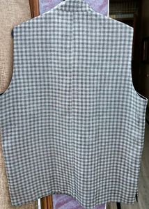 Gray Checkered Vest