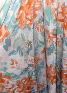 Floral Midi Chiffon Dress