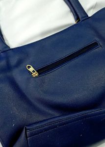 Elegant Navy Blue Handbag