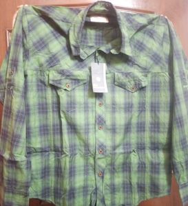 Stylish Green Plaid Men's Shirt