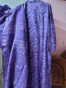Purple Kurta Set &amp; Dupatta