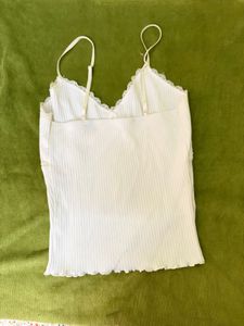 Y2K Lace Trim Camisole Fitted Top