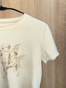Cream Cherub Graphic Tee