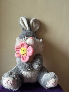 Pretty Bunny with Flower