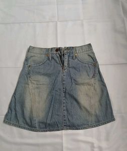 Denim Skirt💐sexy top