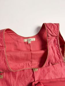Pink Embroidered Sharara Set