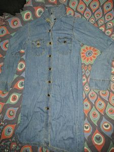 Denim Shirt Dress of Dolce Crudo 1943, M size.