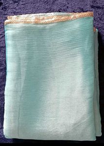 Aqua Blue saree