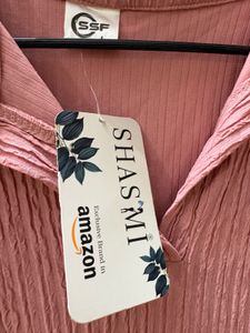 Pink Ribbed Midi Dress