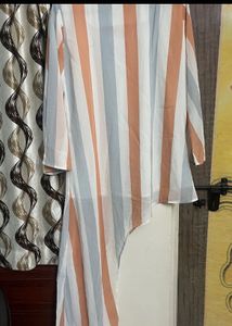 Striped Asymmetrical Top