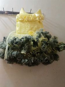 Yellow & Green Tutu Dress