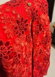 Red Georgette Kurta