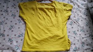 Classic Yellow crop fit T-Shirt